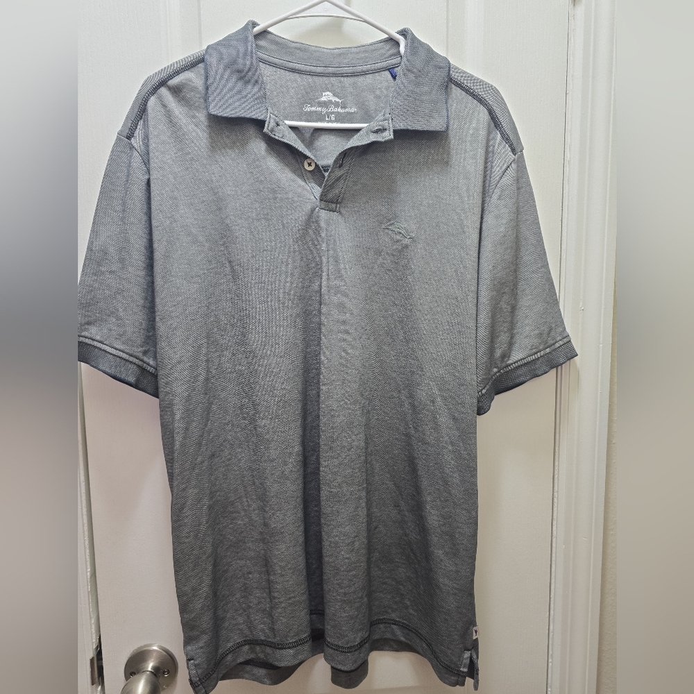 Tommy Bahama Charcoal Polo Shirt for Men